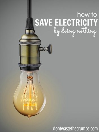 This trick to save electricity is so simple, I can't believe we didn't think of it sooner. It saved us 26% the first month alone, and it's continued to work years later! :: DontWastetheCrumbs.com