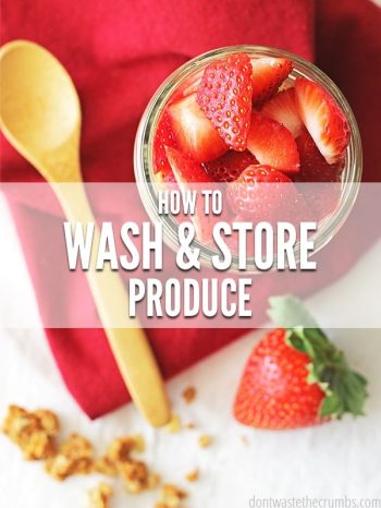 Wondering how to keep fruit fresh longer? It's all in how you wash and store! Use this natural apple cider vinegar fruit wash and learn how to store your produce.