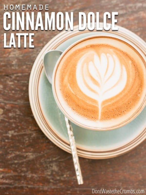 Try this quick and easy Cinnamon Dolce Latte recipe. Tastes just like Starbucks, without the expense or unhealthy ingredients. Perfect for the holidays or any time of the year. :: DontWastetheCrumbs.com