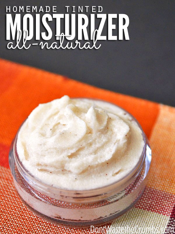At less than $1 per batch, this homemade tinted moisturizer recipe will replace your other lotions, likely filled with toxic chemicals that cost too much!! :: DontWastetheCrumbs.com