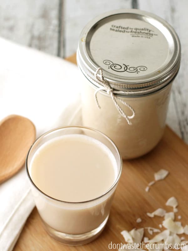 Have you noticed the price of milk going up? I'm fighting back with these 4 tips, but also considering other options too, like homemade coconut milk and homemade rice milk. :: DontWastetheCrumbs.com