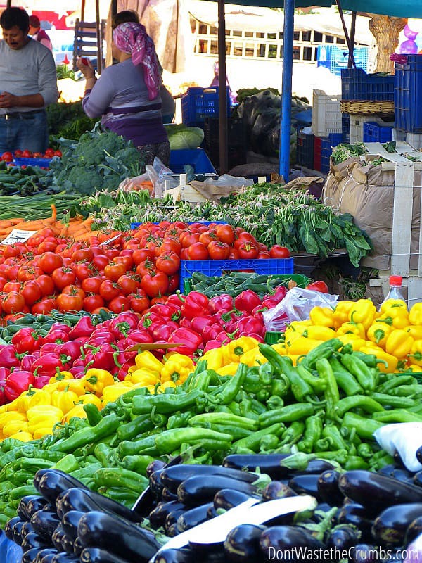 Have you ever wondered if a CSA a the farmers market is the better deal for fresh fruits & vegetables? Get a cost breakdown of two CSA's versus 2 local farmers markets and see which is more affordable - you might be surprised at the answer! :: DontWastetheCrumbs.com