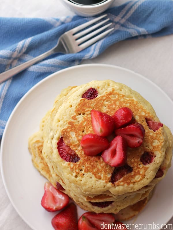 Sometimes you just gotta make the pancakes. Simple, easy, delicious strawberry pancakes. 