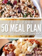 One Week $50 Weekly Meal Plan (family of 4) - Don't Waste the Crumbs