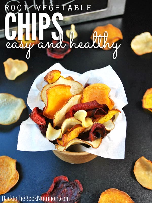 Delicious and crispy homemade root vegetable chips that are just like Terra, only much healthier and cost up to 50% cheaper! Save some cash and make them yourself! :: DontWastetheCrumbs.com
