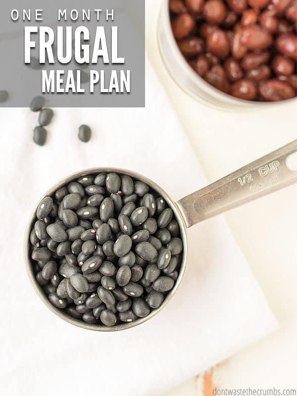 Frugal Meal Plan | One Month Real Food Menu for August