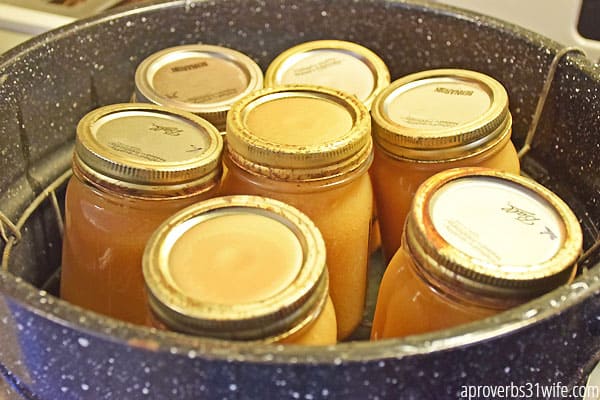 Canning applesauce is a great way to save money