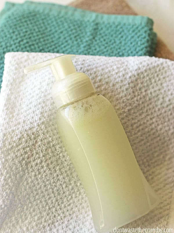 DIY NON-TOXIC FOAMING HAND SOAP - Red White & Denim