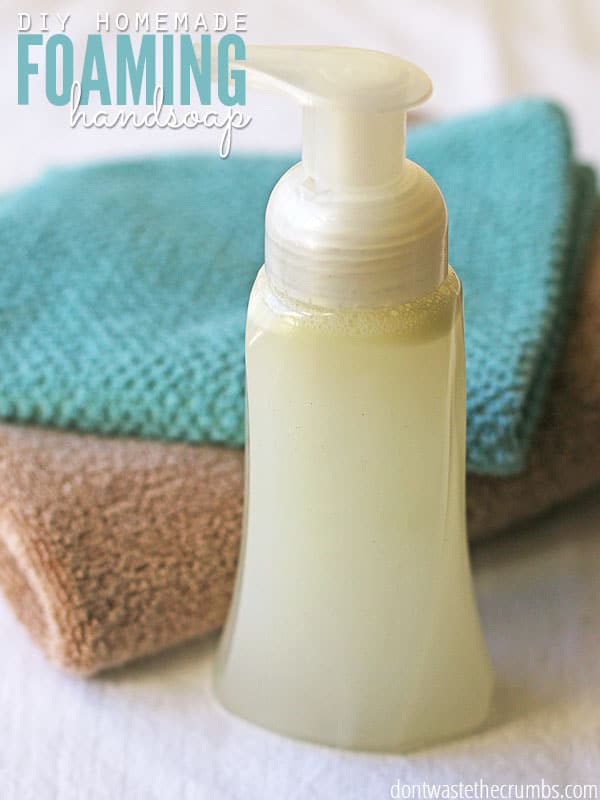 Lori explains how to make all natural foaming hand soap. Visit for more great tips!