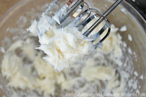 This DIY shaving cream is made easily with a stand mixer or electric beaters. The volume of the cream will depend on how long you mix it. 