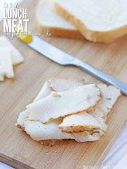 I quit eating lunch meat when I learned about nitrates, but when I learned how to cook paper thin slices of turkey at home, homemade lunch meat was on! :: DontWastetheCrumbs.com