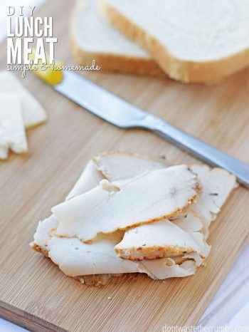 I quit eating lunch meat when I learned about nitrates, but when I learned how to cook paper thin slices of turkey at home, homemade lunch meat was on!