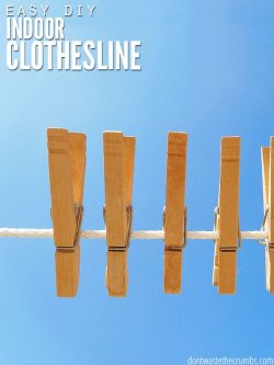 Save money with an indoor clothesline! Quick & easy to install, line dry your clothes despite small yards, HOA rules, and bad weather.