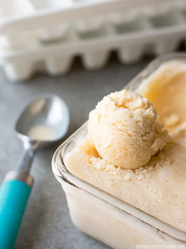 Learn how to take any ice cream recipe and make ice cream without a machine. Simple instructions work for any recipe, and you can sit back and save money on something you don't need! :: DontWastetheCrumbs.com