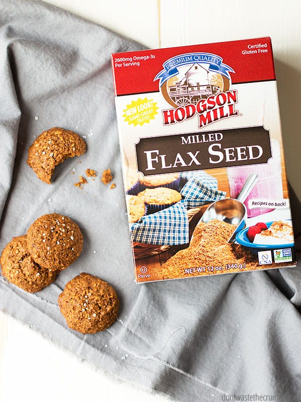 Molasses breakfast cookies are a healthy breakfast thanks to whole grains, flaxseed and no processed sugar. They're good for dessert too, if you have any left! :: DontWastetheCrumbs.com