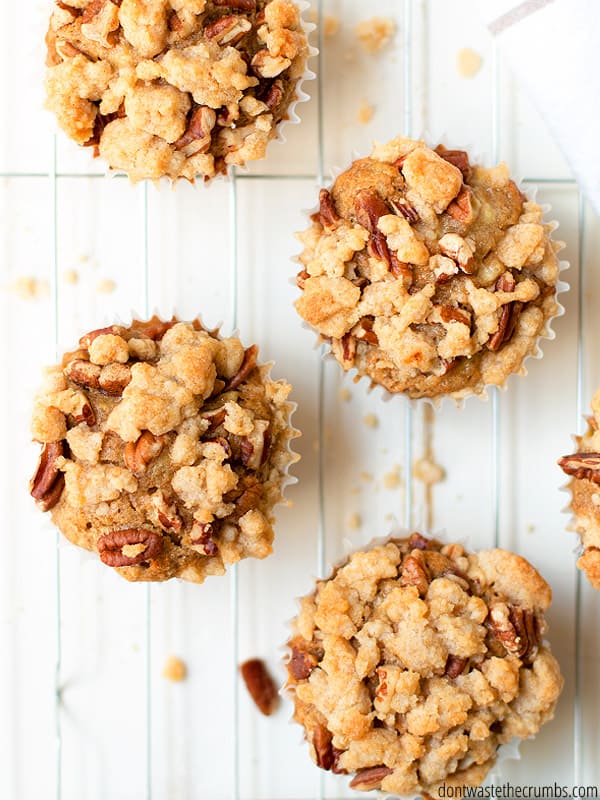 Are you a banana nut muffin fan? This version is absolutely AMAZING. All kinds of banana flavor and did I mention the crumb topping??