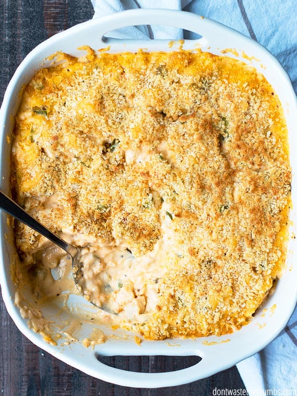 Don't want ordinary mac and cheese? Kick it up a notch in flavor and nutrients with this chicken jalapeno popper casserole! Delicious and nutritious. The whole family will love it.