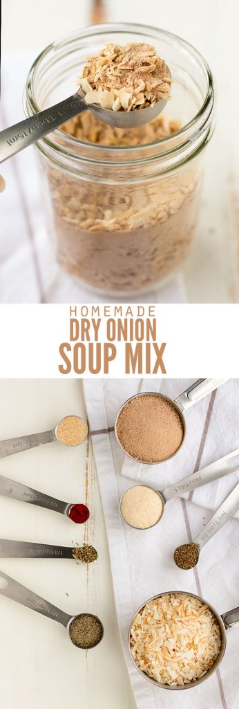 Onion soup mix takes just 4 simple ingredients, so skip the store-bought packets and make this homemade version instead. It’s easy, frugal, and delicious!