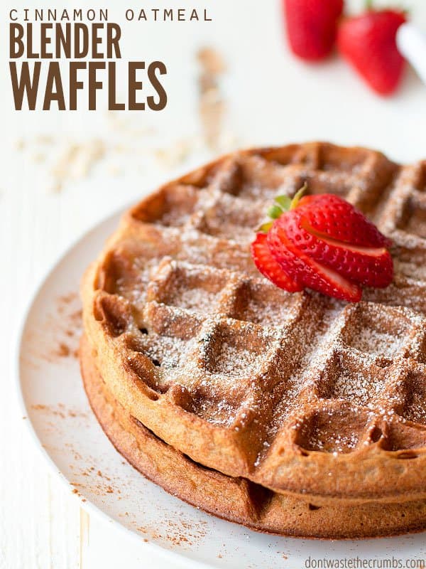 This Belgian waffle recipe comes out crispy and fluffy every time, and it's made without milk. This is my family's favorite and it's naturally gluten-free! :: DontWastetheCrumbs.com