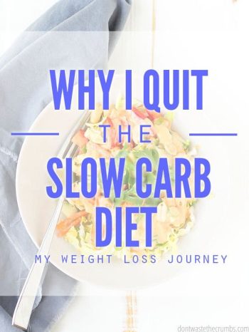 I Quit the Slow Carb Diet (pros and cons and doing