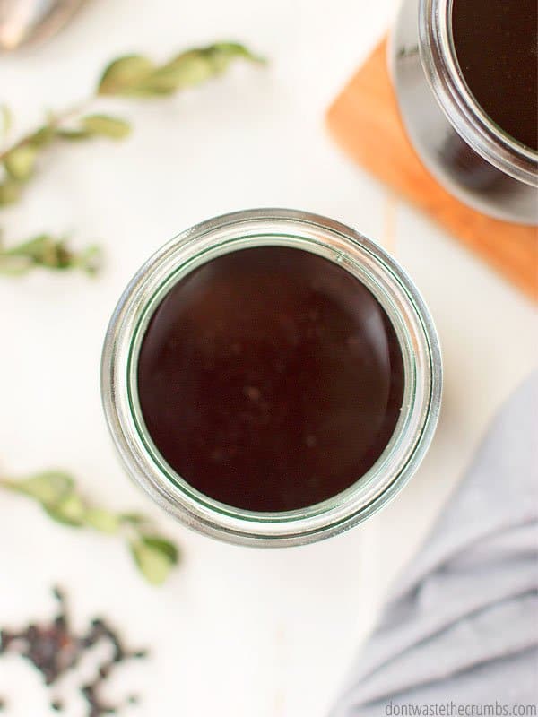 Keep the germs at bay this flu season with homemade elderberry syrup! The immune boosting properties of elderberries are AMAZING. Plus this syrup doesn't taste so bad.