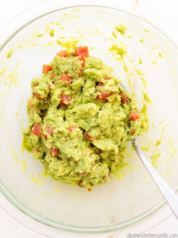 Making this guacamole recipe is simple, but there are plenty of ways to add more flavor depending on what you like. You can add onions, cilantro, peppers, sour cream, and so much more!