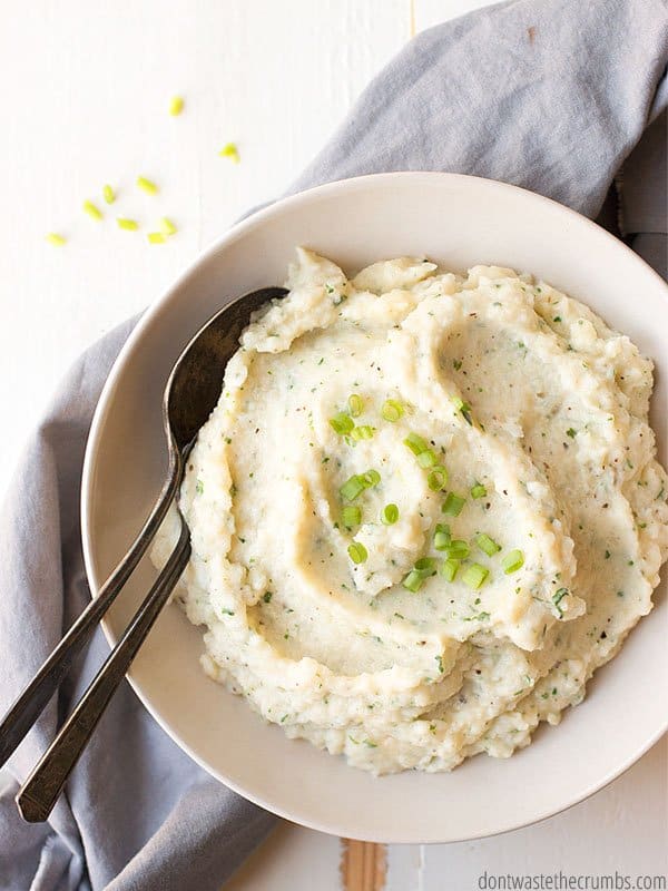 This mashed cauliflower recipe is for anyone who needs variety in their diet but doesn't like cauliflower! It tastes great!