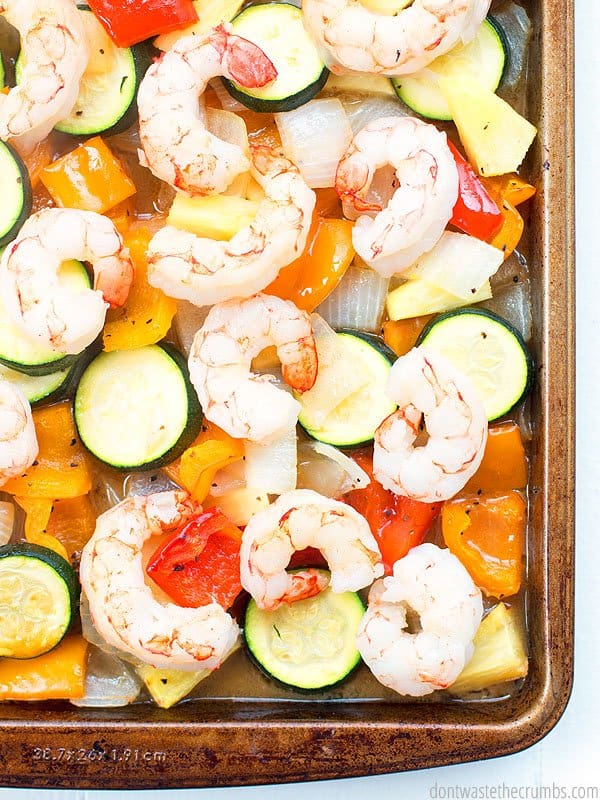 Sheet Pan Hawaiian Shrimp is one of my new favorites for our busy nights. Ready in 20 minutes and flexible with the ingredients I have on hand. Add it to your whole30 meal plan or throw it together when you have some stray veggies in the fridge.