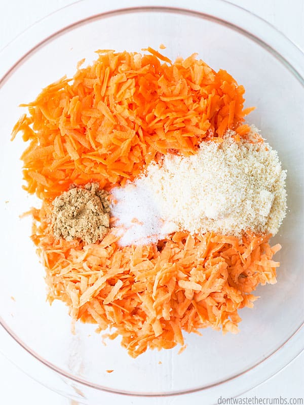 Delicious sweet potato and carrot fritters are perfect for a side dish or breakfast. They go great with any Paleo meal and can be made vegan too.