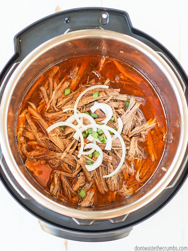 This two ingredients homemade Instant Pot beef brisket is the BEST. It reminds me of home cooked brisket from Texas. Perfect for sandwiches or even tacos!