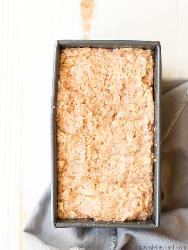 Did you know you CAN eat cake for breakfast? Leftover oatmeal cakes! Simply freeze, slice, and cook in butter. Then top with your favorite toppings!