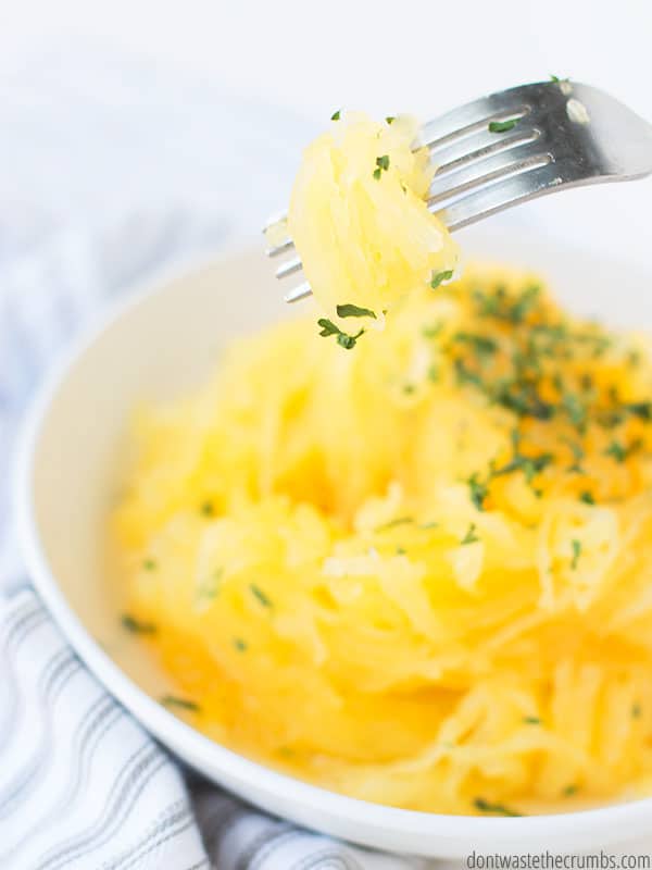 Homemade spaghetti squash is the best thing if you're off grains. Paleo, Whole30 and keto!