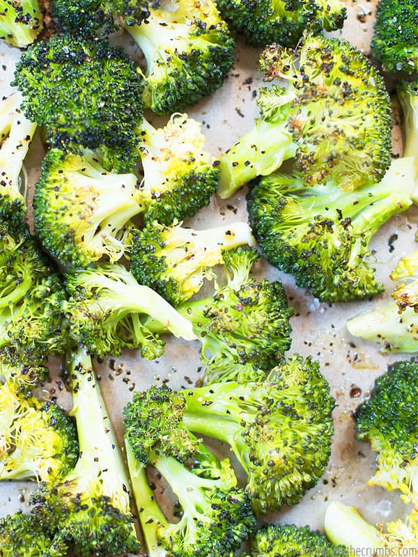 Make simple roasted broccoli a regular on your meal plan. It's easy, super healthy and easily adaptable to any seasonings!