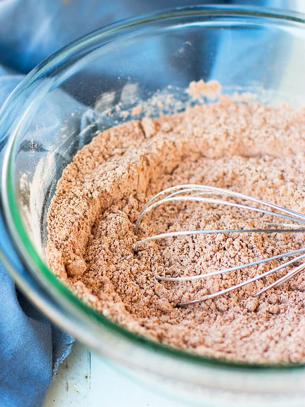 Healthy homemade brownie mix only takes 5 ingredients! Better than Betty Crocker in a box and MUCH healthier!