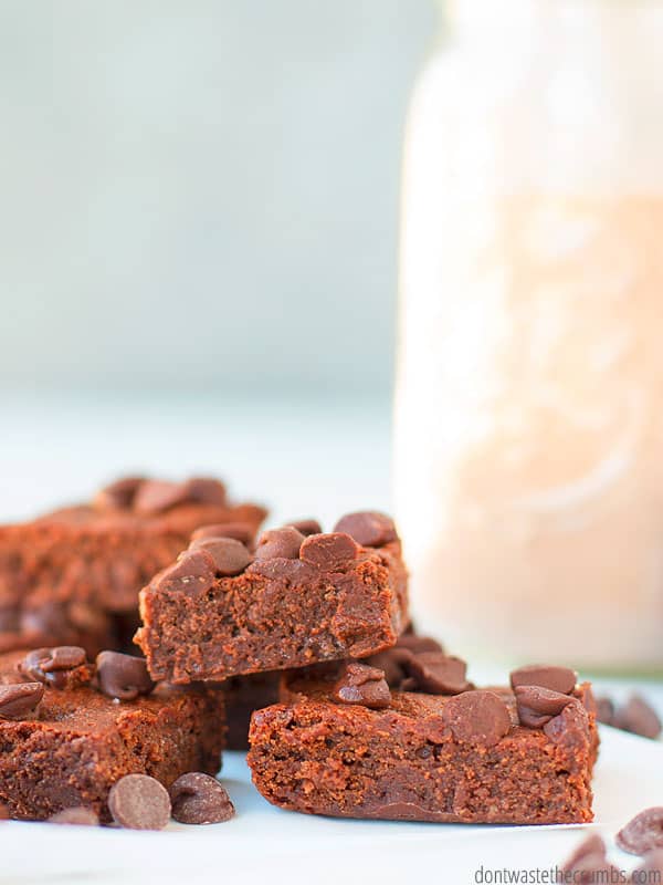 This healthy homemade brownie mix will BLOW YOUR SOCKS OFF! It only takes 5 ingredients, uses natural sweeteners, and makes AMAZING brownies!
