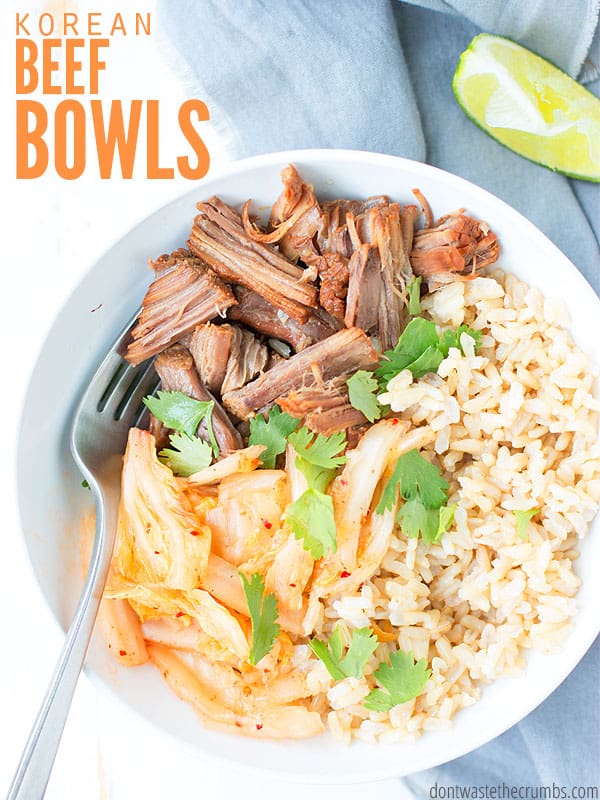 Instant Pot Korean Beef Bowls Recipe