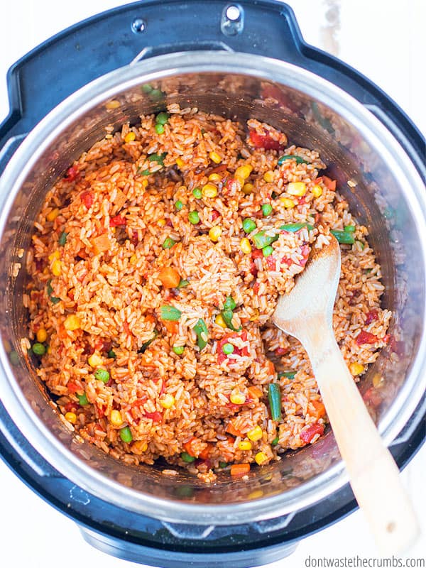 Instant Pot Spanish Rice | Don't Waste the Crumbs