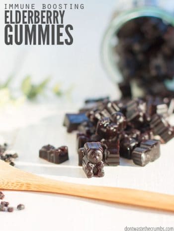 Learn how to make elderberry gummies in bulk for toddlers, kids and adults alike. It's so easy and costs 90% less than Walmart, Walgreens, CVS or Kroger!!
