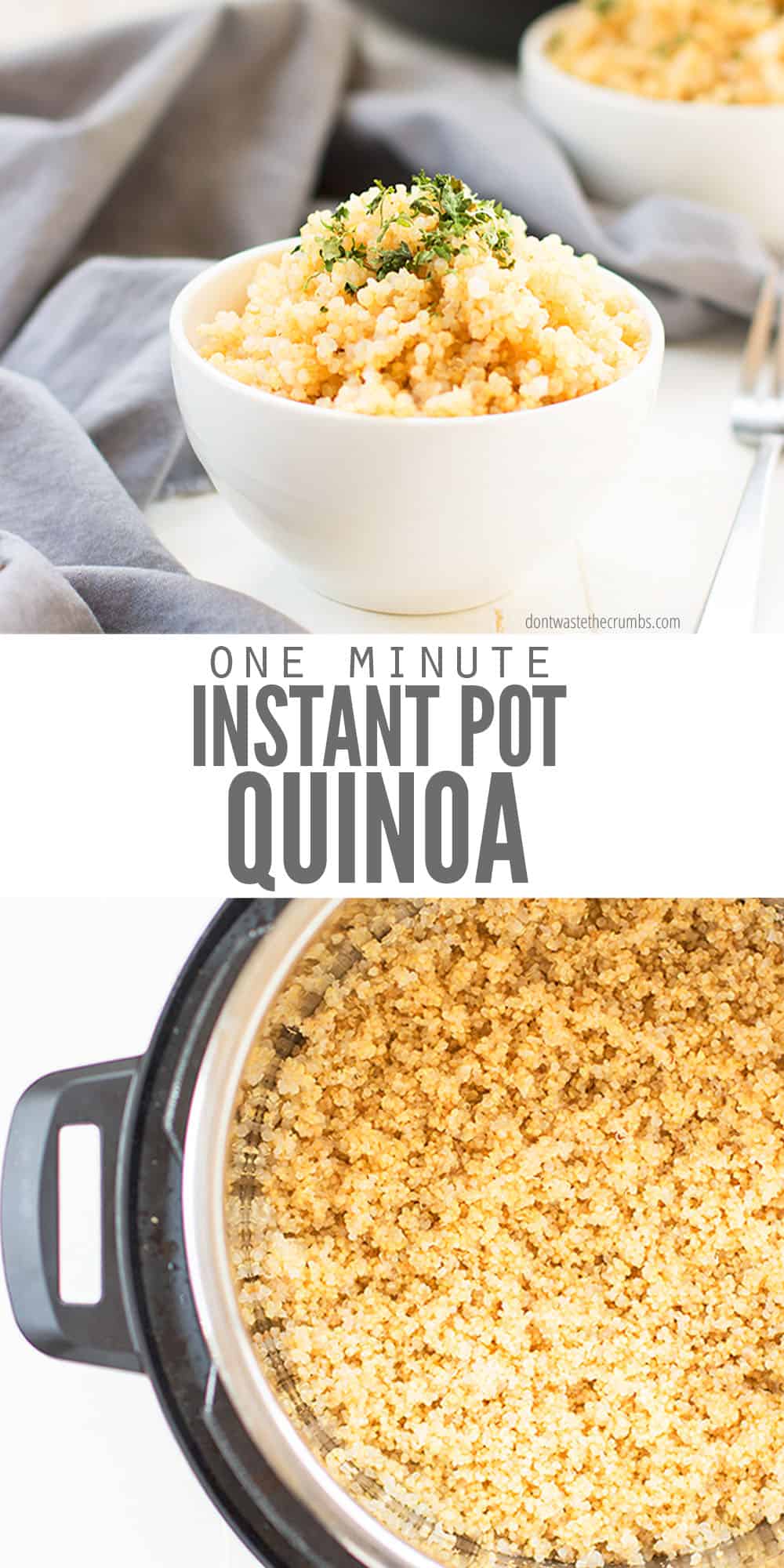 How to Cook Quinoa Perfectly in the Instant Pot - Don't Waste the Crumbs