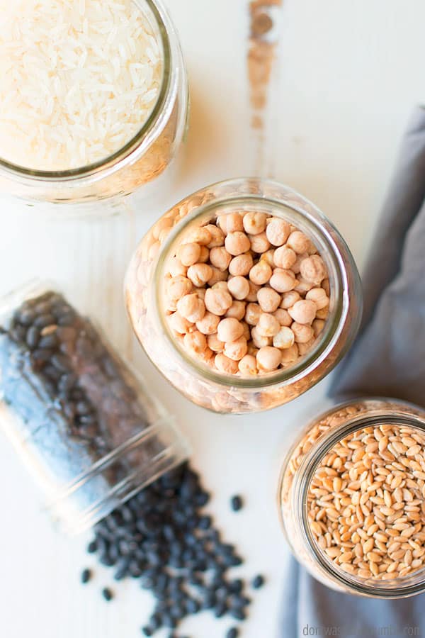 how to buy bulk foods on a budget, like beans