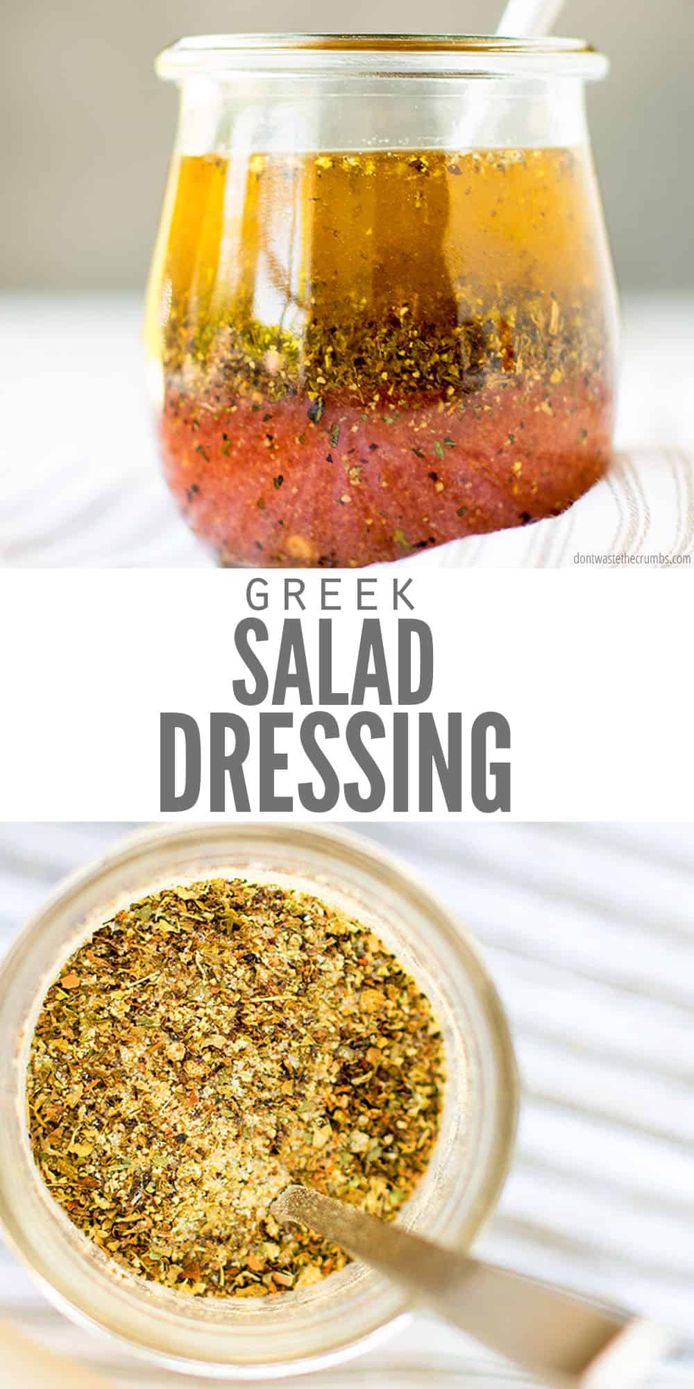 Best Greek Salad Dressing Recipe (so easy!) Don't wate the Crumbs