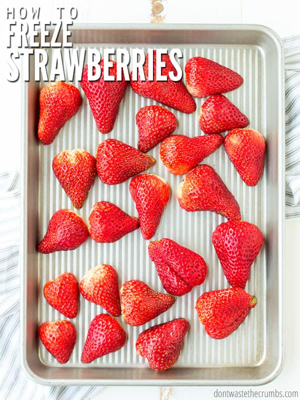 How to freeze fresh strawberries