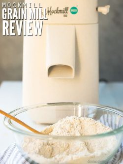 Honest review of Mockmill 100 stone grain mill after using a Wondermill for years. I share the pros and cons of both and how a grain mill saves you money! :: DontWasteTheCrumbs.com