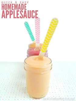 Homemade applesauce is so easy! Learn how to make your own healthy homemade applesauce in less than 20 minutes. Choose from classic, cinnamon, or mixed berry! :: DontWastetheCrumbs.com