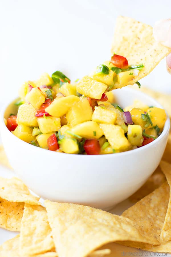 nachos with homemade salsa