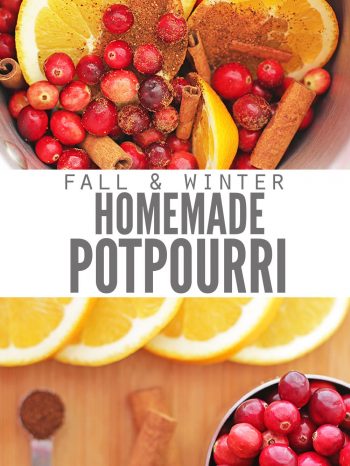 Christmas Crockpot Potpourri with fruit and essential oils - Love