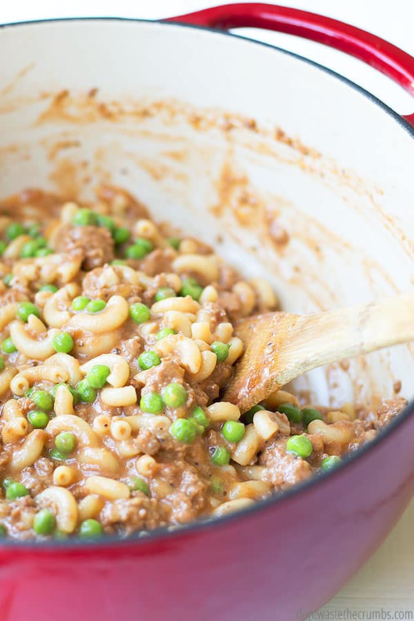 This recipe is so quick and easy, you only need one pot to make hamburger helper from scratch.