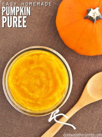 Homemade pumpkin puree is so easy to make and super delicious! Use it in any of your favorite pumpkin recipes like pumpkin french toast, for baby food, or even in your own pumpkin spice coffee creamer! This easy pumpkin puree is better than store-bought and saves you money.