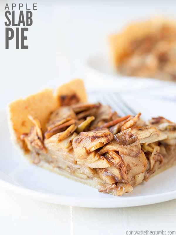 Looking for the perfect Thanksgiving dessert? This apple slab pie makes over 20 servings and is perfect for feeding a crowd!