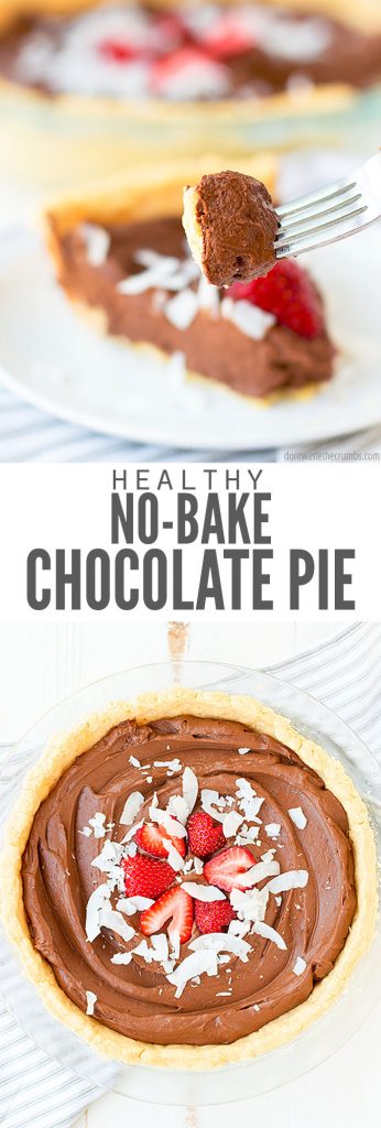 Healthy Homemade Chocolate Pie
